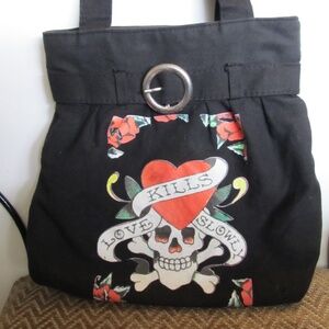 Fabric Love Kills Slowly Belted Bag